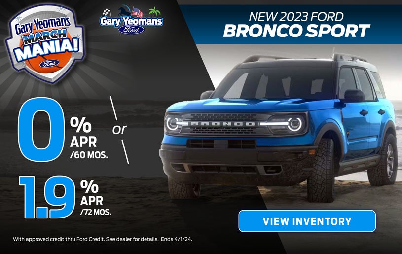 New 2023 Ford Bronco Sport