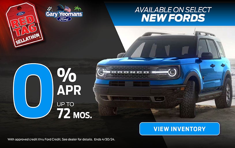 On Select New Fords